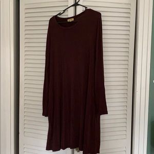 Mid length brown dress